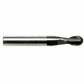 Gs Tooling 7/32" Diameter 2-Flute Ball Nose Stub Length TiAlN Coated Carbide End Mill 102251